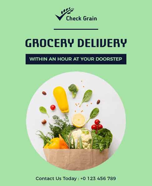 Minimalist Grocery Flyer Template