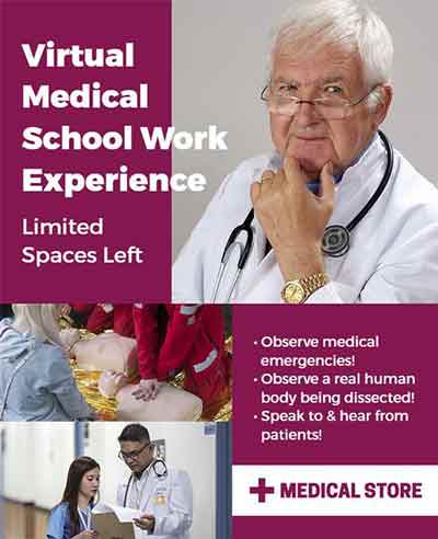 Vector Virtual Medical School Work Experience Flyer Template