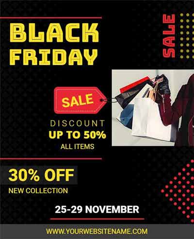 Creative Black Friday Discount Flyer Template