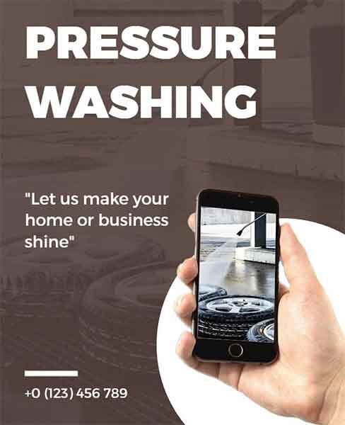 Creative Pressure Washing Flyer Template