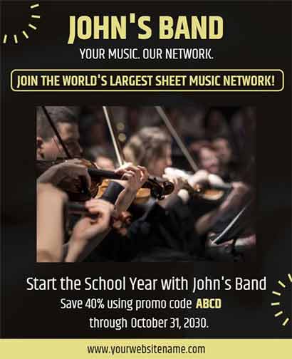 Abstract Band Flyer Template