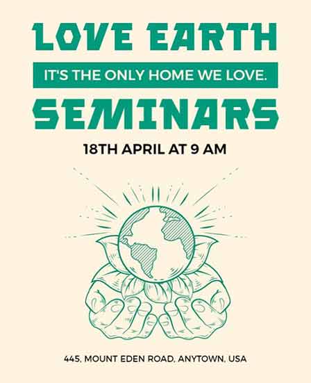 Minimalist Seminar Flyer Template