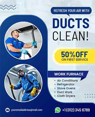 Creative Duct Cleaning Service Flyer Template