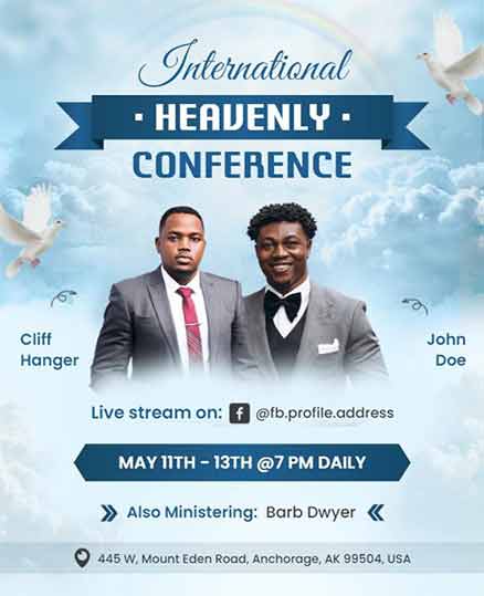 Elegant International Heavenly Conference Flyer Template