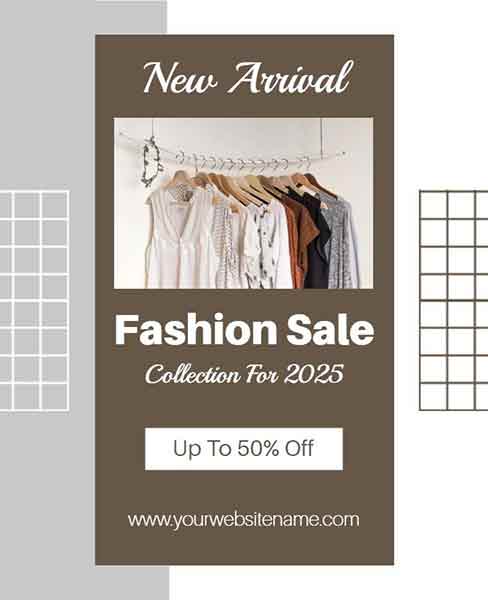  Artistic Fashion New Arrival Sale Flyer Template