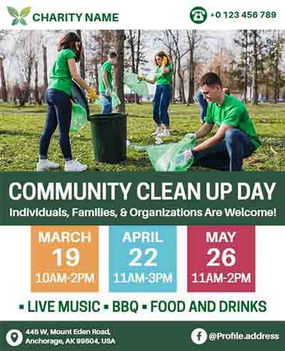 Frame Community Event Flyer Template