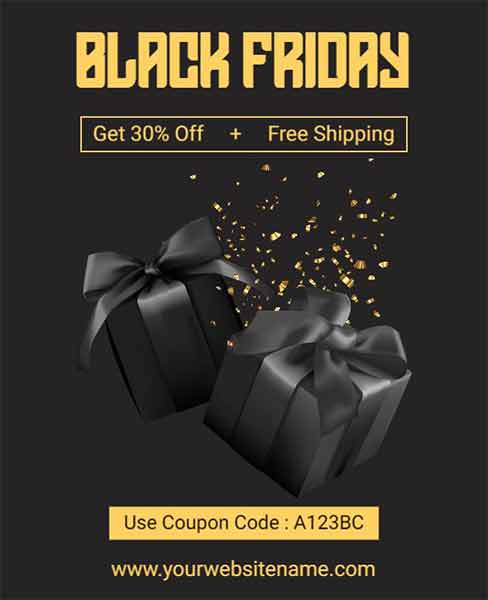 Elegant Black Friday Sale Flyer Template