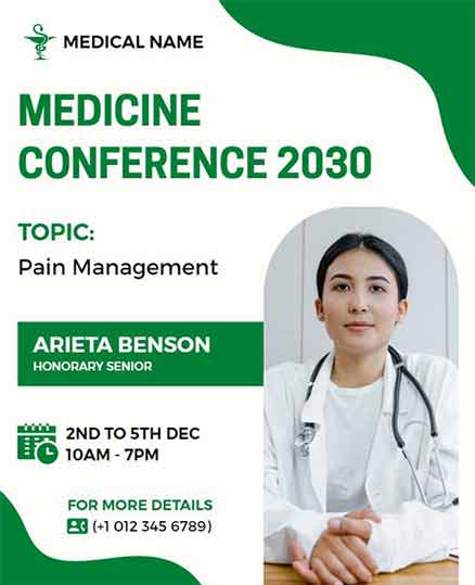 Simple Medical Conference Flyer Template