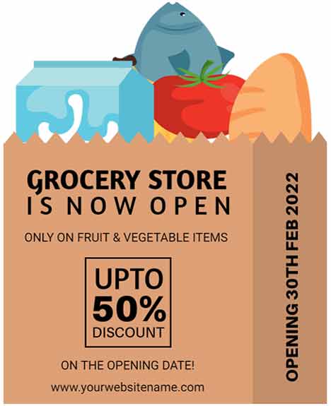 Minimal Grocery Flyer Template