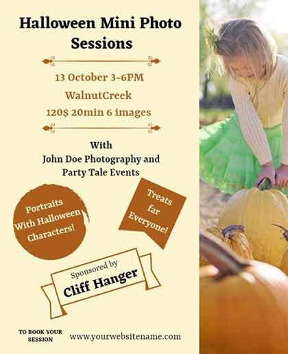 Artistic Halloween Photography Flyer Template