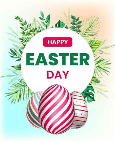 Watercolor Happy Easter Flyer Template