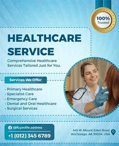 Modern Healthcare Service Flyer Template