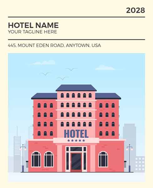 Minimalist Hotel Flyer Template