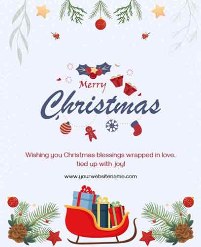 Modern Merry Christmas Flyer Template