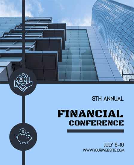 Modern Finance Conference Flyer Template