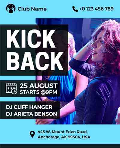Modern Kickback Flyer Template