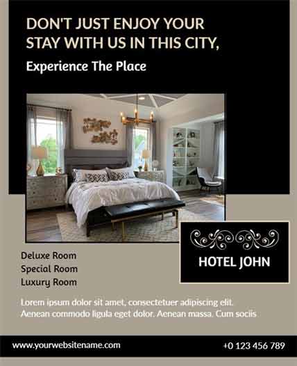 Stylish Hotel Flyer Template