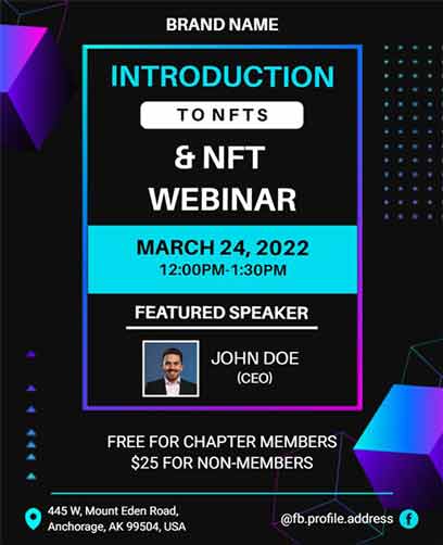 Neon Webinar Flyer Template