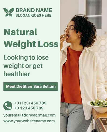 Modern Nutrition Weight Loss Flyer Template