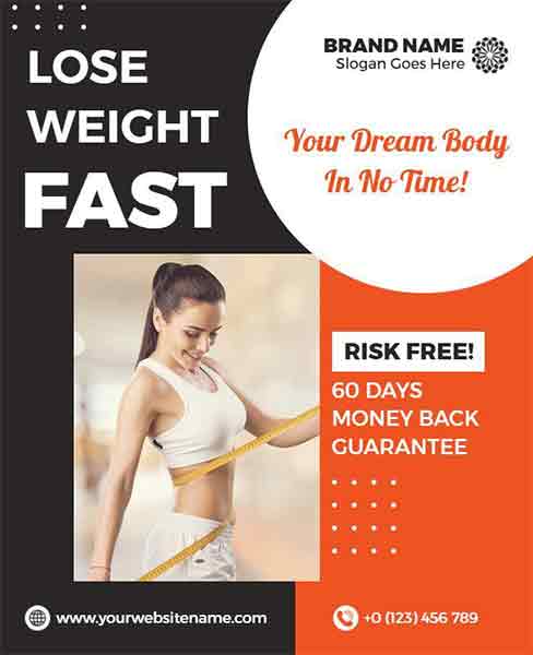 Artistic Weight Loss Flyer Template