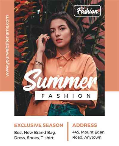 Creative Summer Fashion Flyer Template