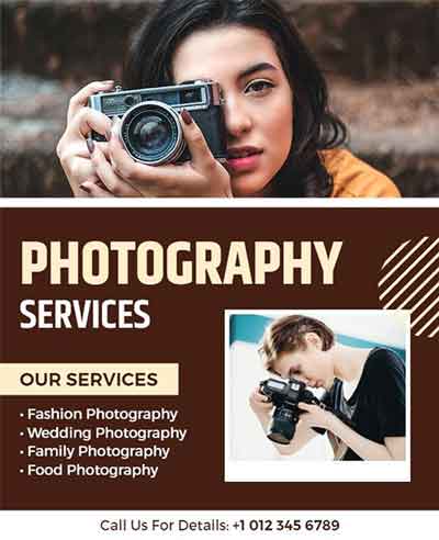 Modern Photography Services Flyer Template