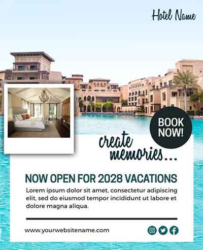 Creative Hotel Flyer Template