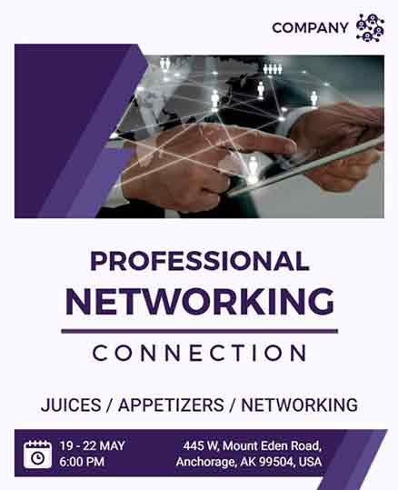 Professional Networking Connection Flyer Template