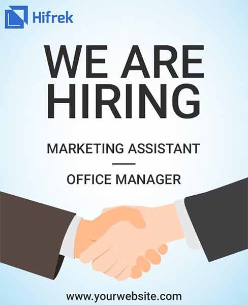 Simple Hiring Flyer Template