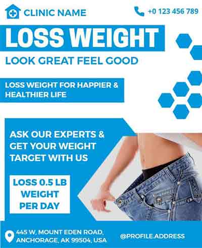 Creative Weight Loss Flyer Template